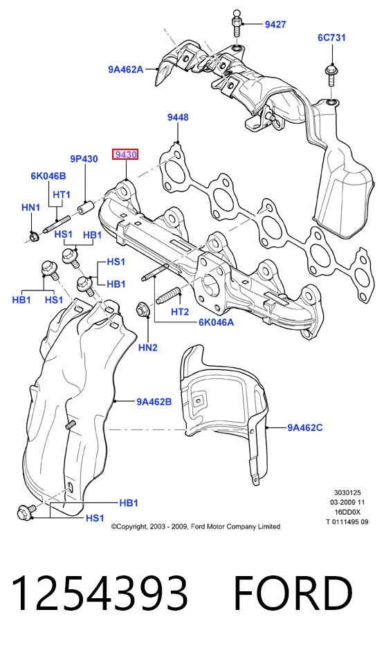 Colectores de escape para Ford Focus II DA, HCP, DP