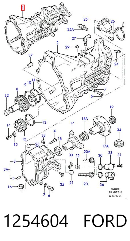 Caja de cambios para Ford Transit E