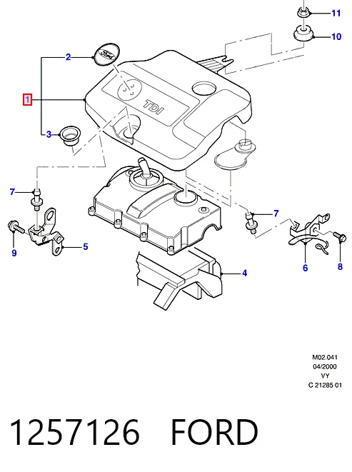 Tapa motor para Ford Galaxy WGR