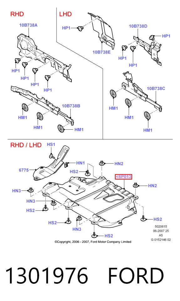 Protección de cárter Ford Focus II hatchback (DA, HCP, DP) (2004 - 2011) precio, desde 45,20 EUR