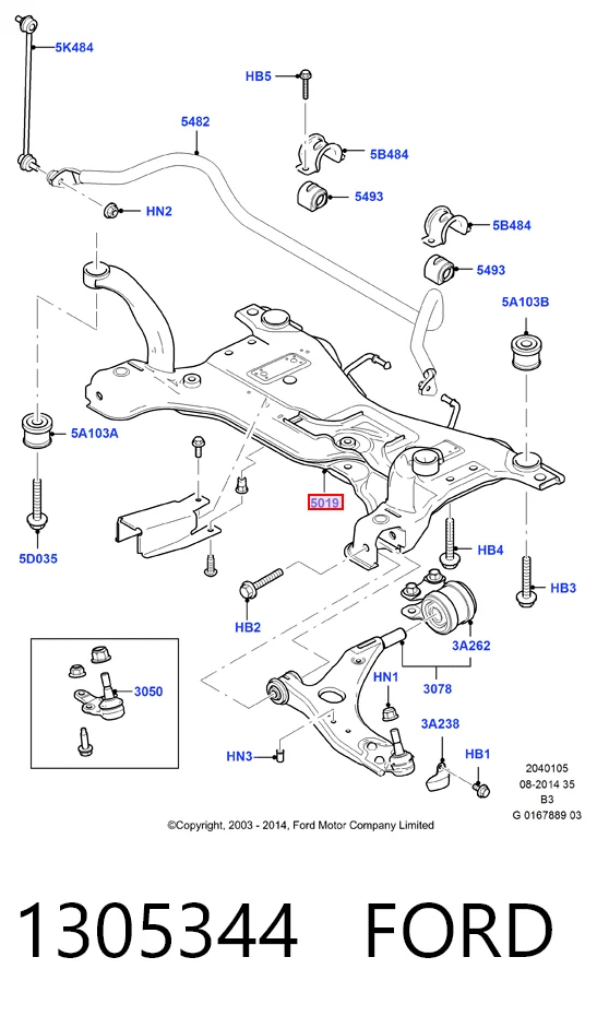 Subchasis delantero Ford Focus II hatchback (DA, HCP, DP) (2004 - 2011) precio, desde 178,60 EUR