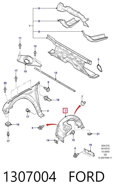 Paso de rueda Ford Mondeo III hatchback comprar en España