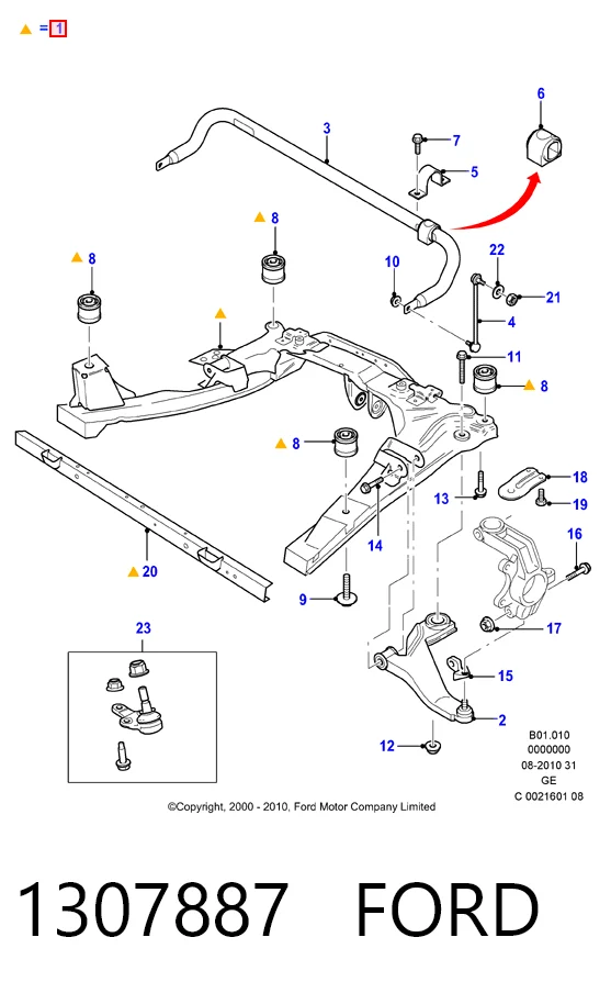 Comprar Puente delantero Ford Mondeo III B4Y