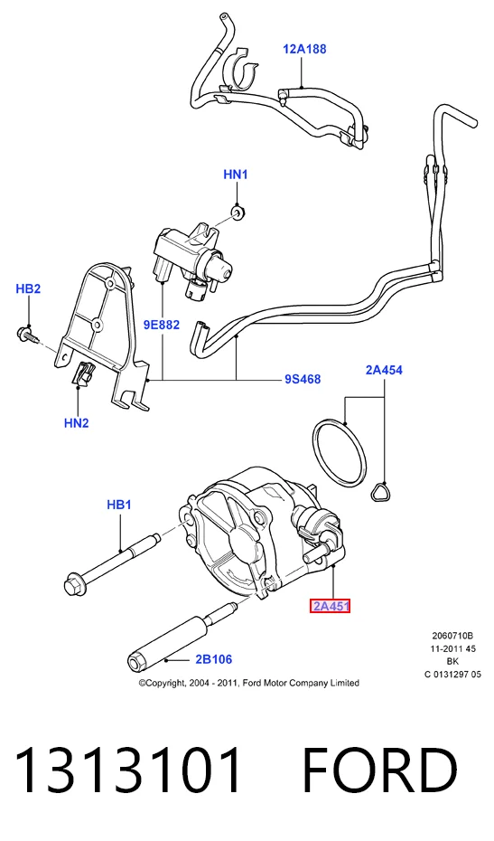 Bomba de vacío del sistema de frenado Mazda 3 hatchback (BK) (2003 - 2009) precio, desde 106,30 EUR