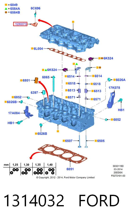 Sensor posición arbol de levas Ford Galaxy  (2006-2015)