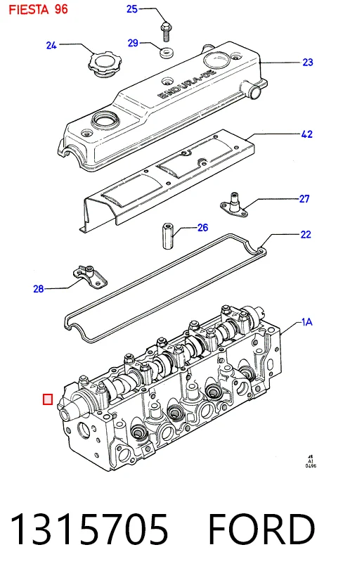 Empaque de culata Ford Fiesta III (GFJ)