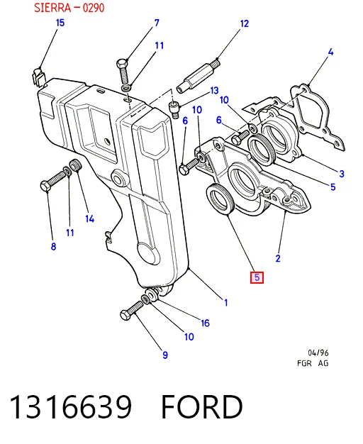 Comprar Retén de cigüeñal frontal Ford Sierra I GBC