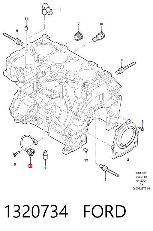 Sensor de detonaciones Mazda CX-7 SUV (ER) (2006 - 2009) precio, desde 37,19 EUR
