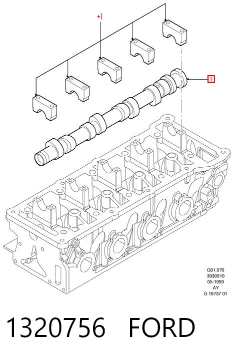 1320756 Ford Kit árbol de levas