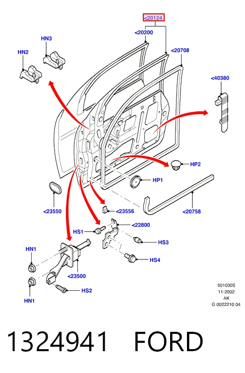Comprar Puerta delantera izquierda Ford Focus I DFW