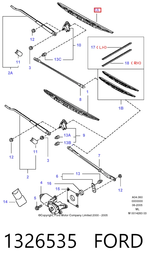 Limpiaparabrisas delanteras para Nissan Primera P11