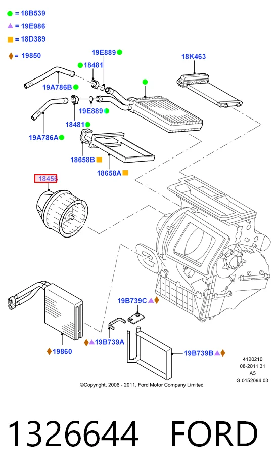  Ventilador habitáculo Volvo C30 