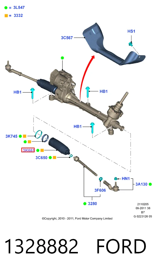 Fuelle dirección para Ford Connect TC7