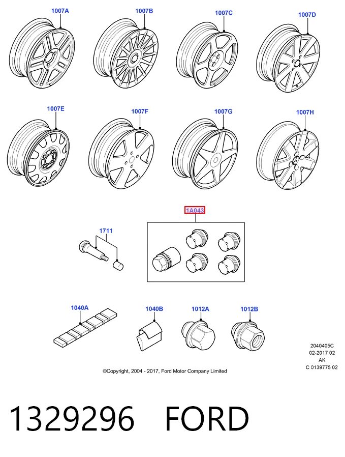 Comprar Tornillo de rueda Ford Focus II DA, HCP, DP