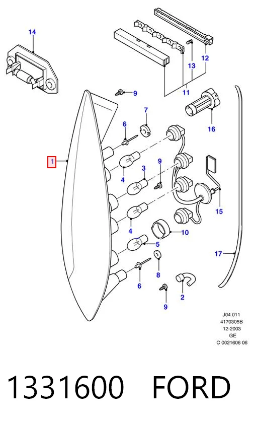 Comprar Piloto trasero derecho Ford Mondeo III BWY