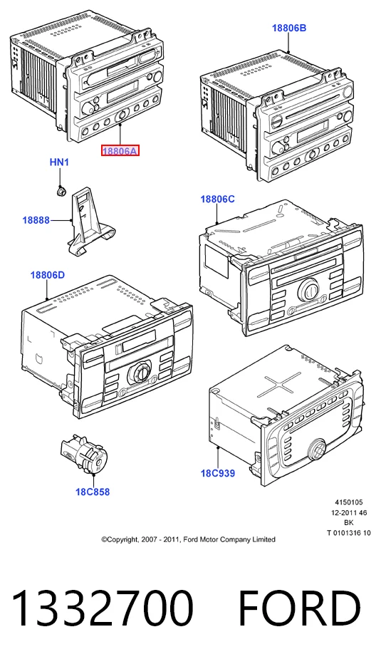 Radio para Ford Fusion JU