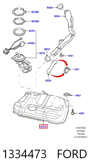 Depósito de gasolina Ford Ka hatchback (RBT) (1996 - 2008) precio, desde 192,61 EUR