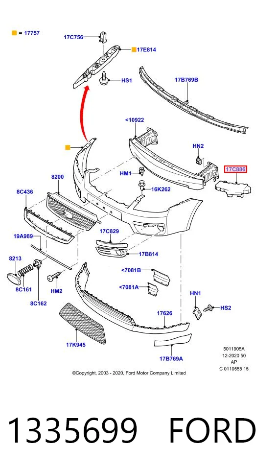 Comprar Soporte de parachoques delantero izquierdo Ford Focus II DA, HCP, DP a bajo precio