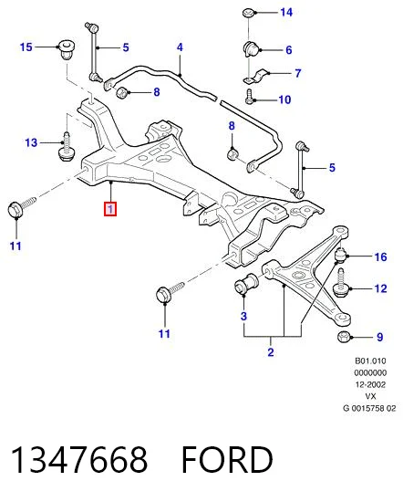 Puente delantero para Ford Galaxy WGR