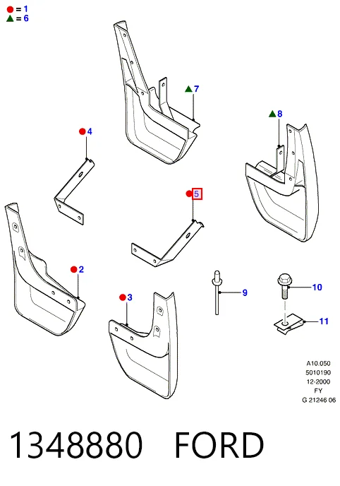 Faldillas delanteras Ford Transit  (2000-2006)