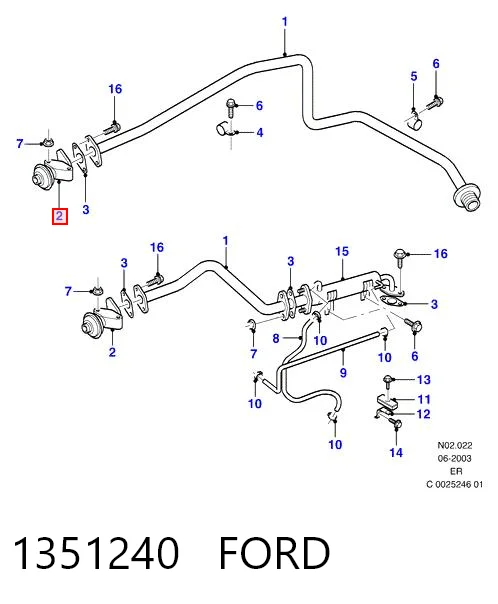 Válvula EGR para Ford Ranger ER