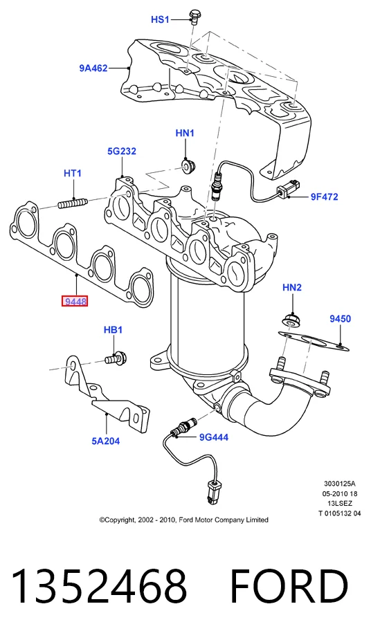 Comprar Junta colector escape Ford Ka  RBT