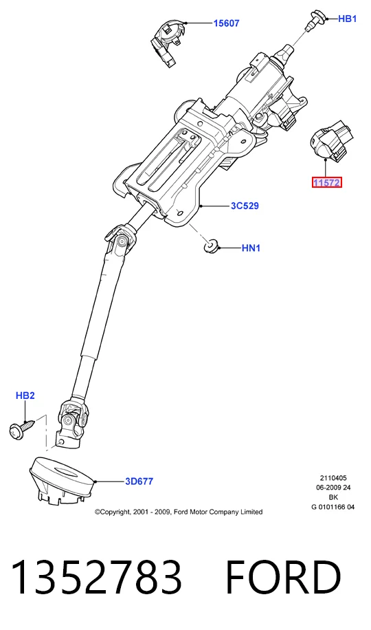 1352783 Ford Conmutador de encendido