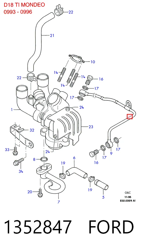 Comprar Junta de colector de escape Ford Mondeo II BFP a bajo precio