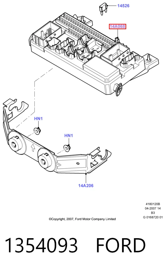  Caja de fusibles Ford Focus 2
