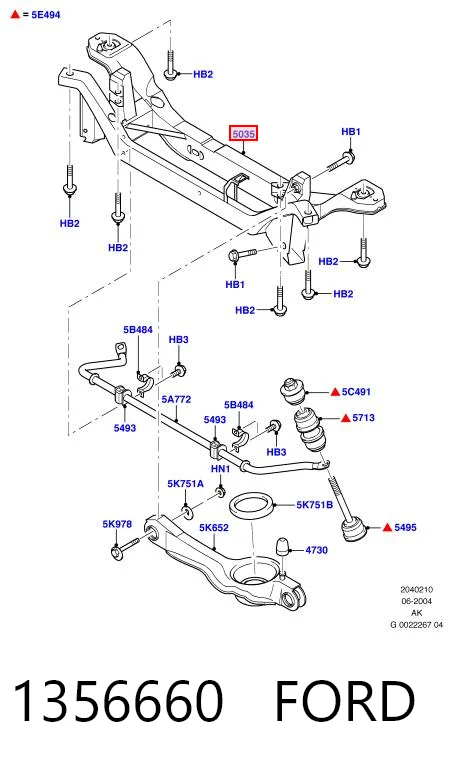 Puente trasero para Ford Focus DFW