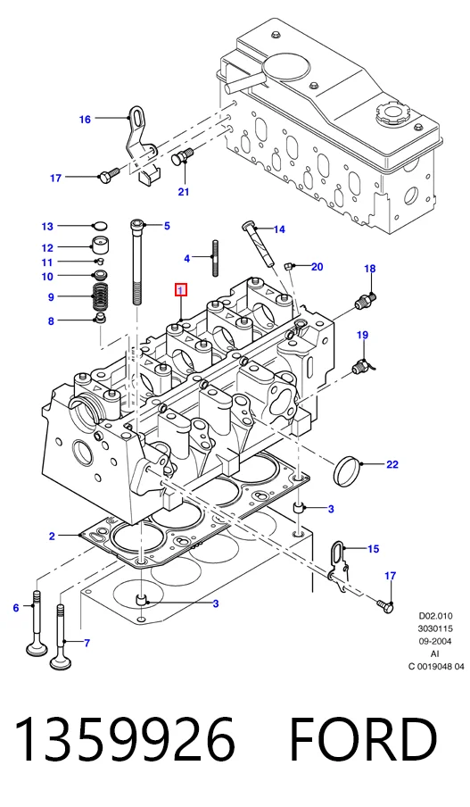 Culata 1359926 FORD