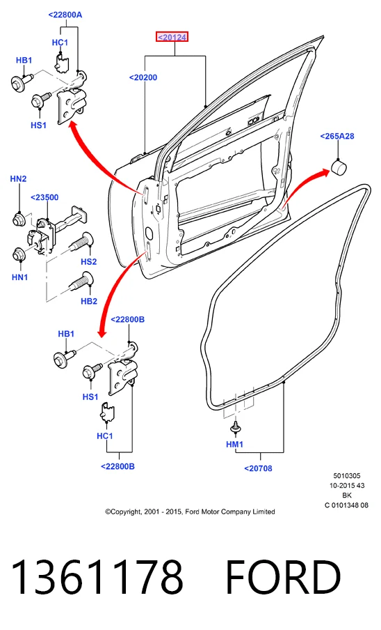 Puerta de coche, delantera, izquierda Ford Fiesta VAN furgoneta (2003 - 2009) precio, desde 156,82 EUR