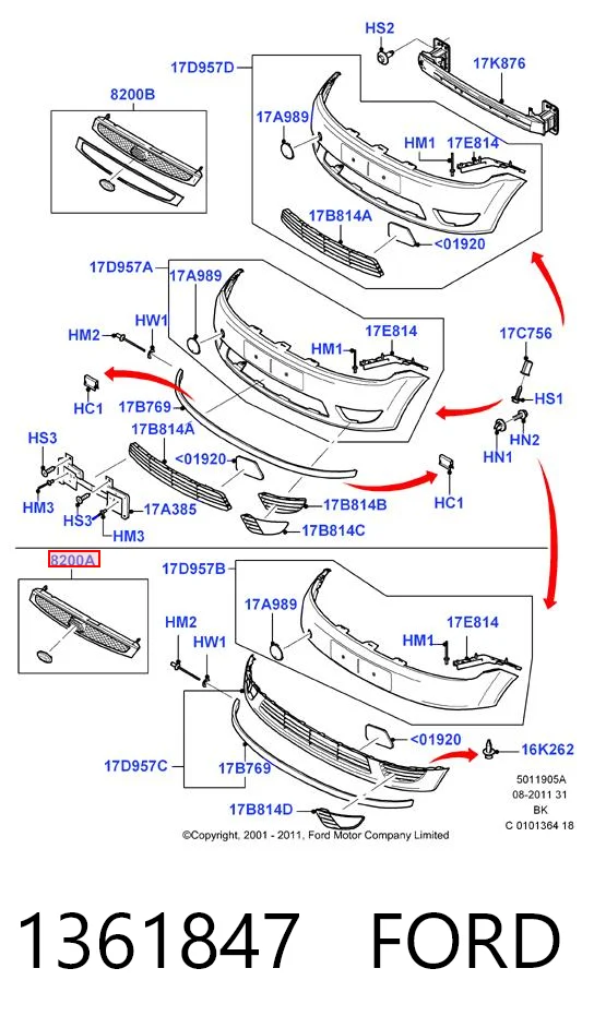 Calandra para Ford Fiesta VAN 