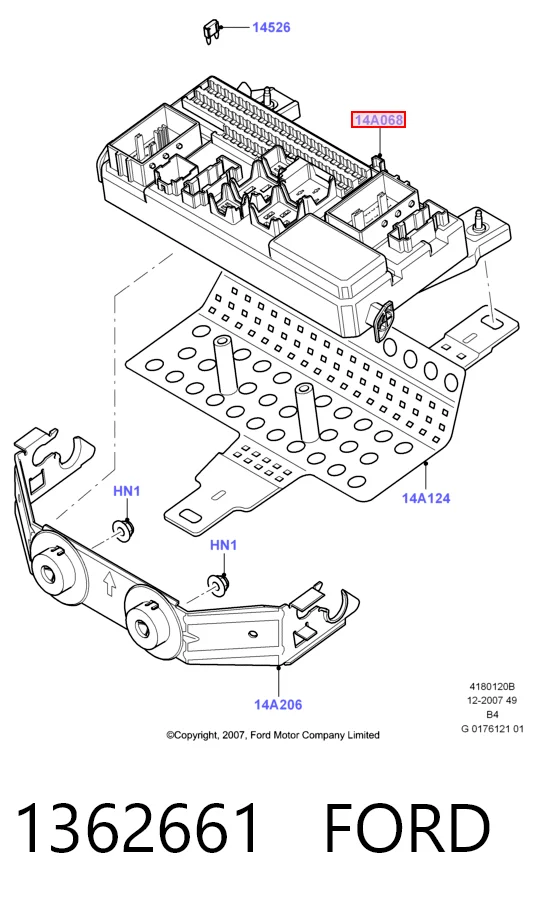 Caja reles Ford Focus II