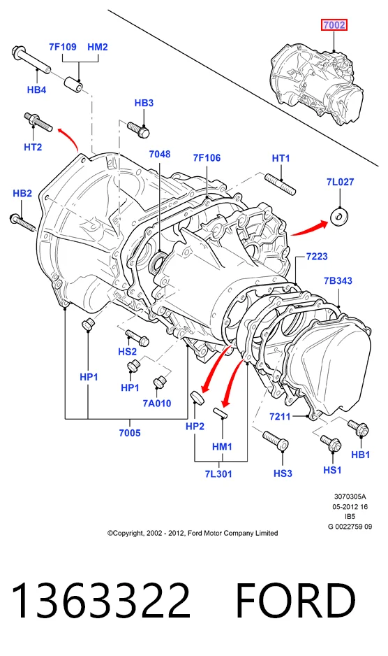 Comprar Caja de cambios Ford Fiesta VAN 