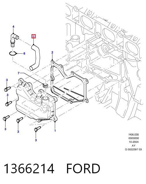 Válvula PCV Ford Mondeo III sedán (B4Y) (2000 - 2007) precio, desde 22,66 EUR
