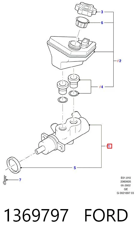 Cilindro maestro de frenos Brembo M24043 precio, desde 46,46 EUR
