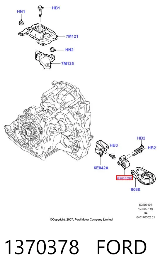 Soporte de caja de cambios Focus II hatchback (2004-2011) original desde 15,31 €