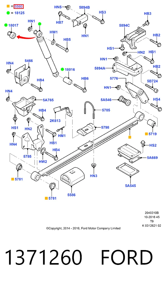 Ballestas de suspensión trasera Ford Transit  (2006-2014)