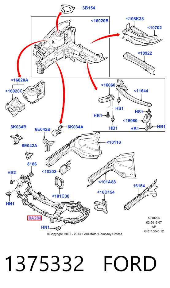 Comprar Soporte de radiador Ford Focus II DA, HCP, DP