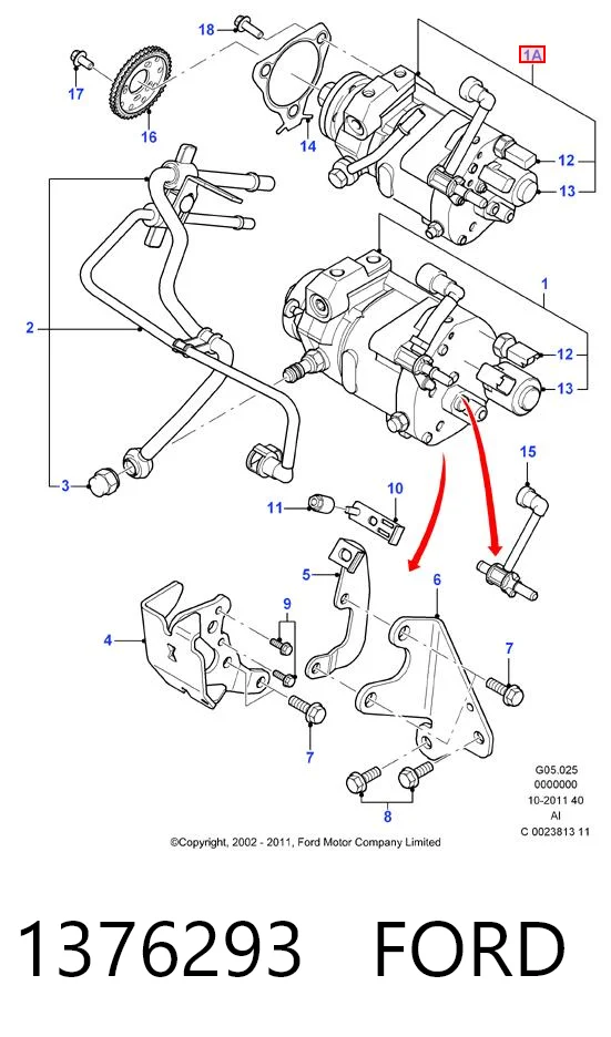 Bomba de inyección para Ford Transit V V184/5