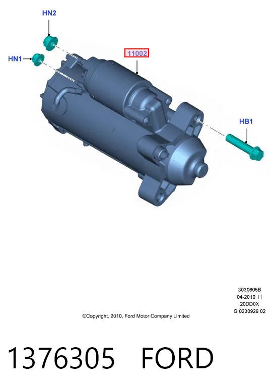 1376305 Ford Arranque motores