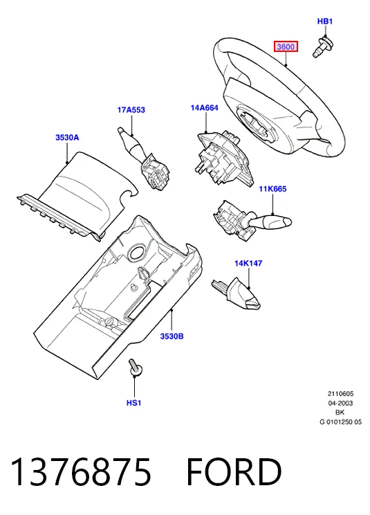 Volante para Ford Fiesta JH, JD