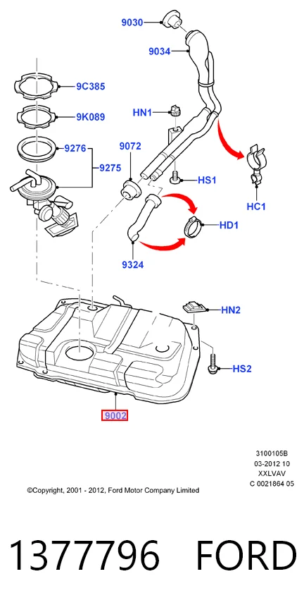 Comprar Depósito de gasolina Ford Ka  RBT