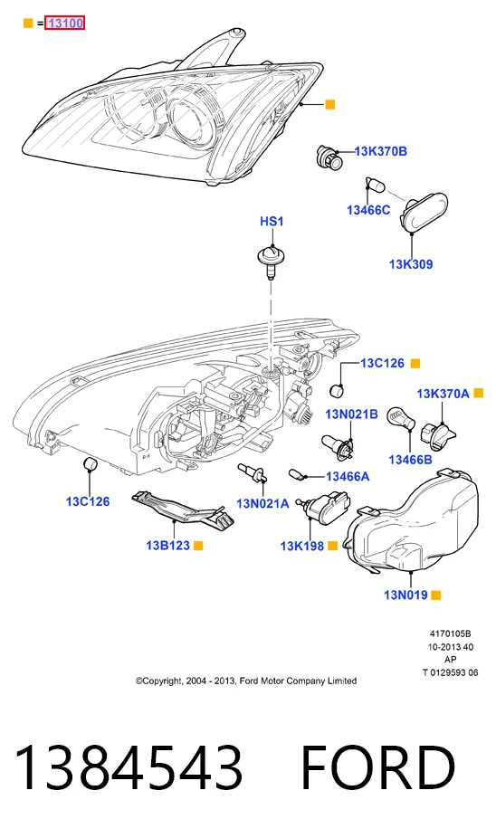 Faro derecho Ford Focus II hatchback (DA, HCP, DP) (2004 - 2011) precio, desde 73,17 EUR