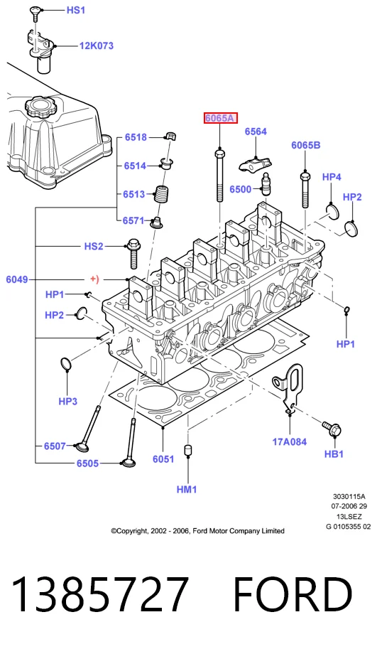 Comprar Tornillo culata Ford Ka  RBT