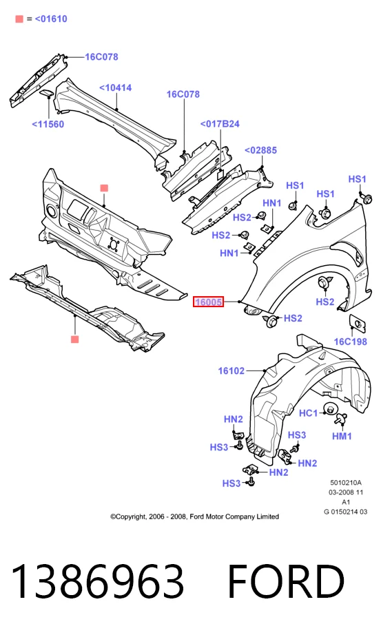 Comprar Aleta delantera izquierda Ford S-Max  CA1