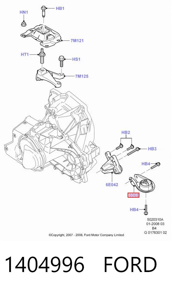 1404996 Ford Taco de motor