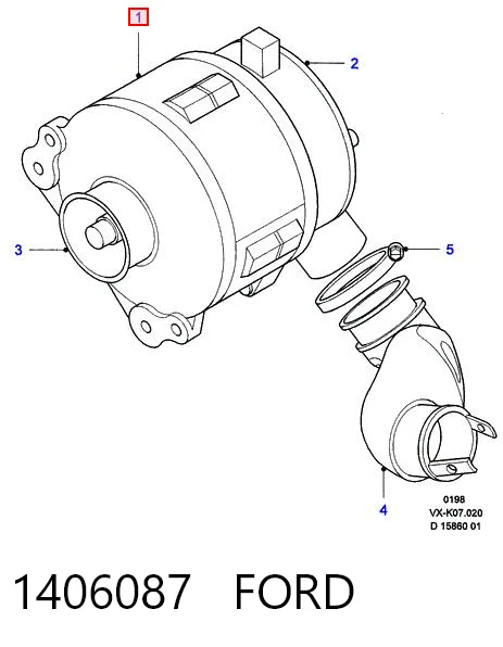 1406087 Ford Alternador de coche