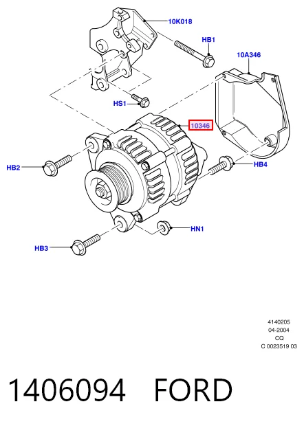 1406094 Ford Alternador de coche